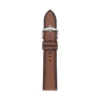 Cinturino in pelle LiteHide™ marrone medio da 22 mm