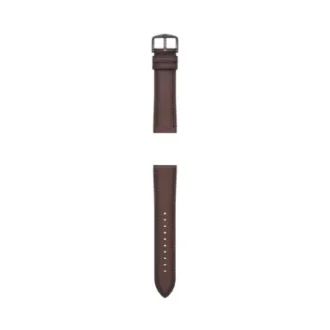 Cinturino in pelle LiteHide™ marrone scuro da 22 mm