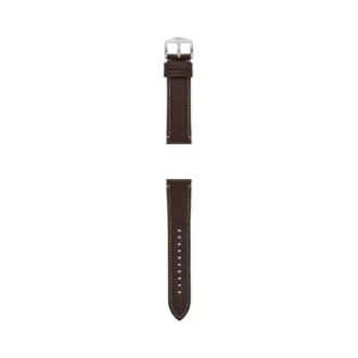 Cinturino in pelle LiteHide™ marrone scuro da 22 mm