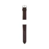 Cinturino in pelle LiteHide™ marrone scuro da 24 mm