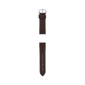 Cinturino in pelle LiteHide™ marrone scuro da 24 mm