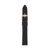 Cinturino in pelle LiteHide™ nera da 16 mm