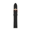 Cinturino in pelle LiteHide™ nera da 18 mm