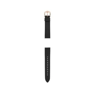 Cinturino in pelle LiteHide™ nera da 18 mm