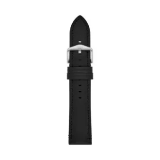 Cinturino in pelle LiteHide™ nera da 22 mm