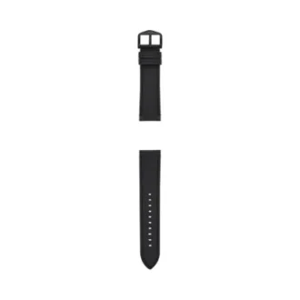 Cinturino in pelle LiteHide™ nera da 22 mm