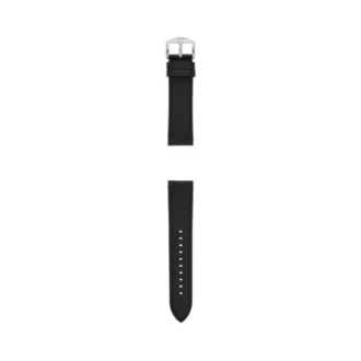 Cinturino in pelle LiteHide™ nera da 22 mm