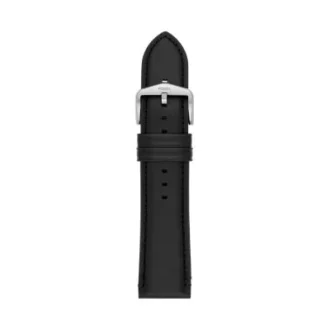 Cinturino in pelle LiteHide™ nera da 24 mm