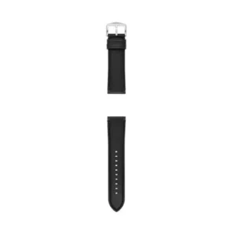 Cinturino in pelle LiteHide™ nera da 24 mm