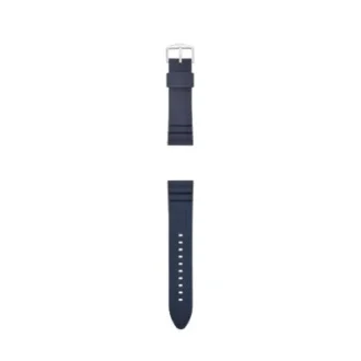 Cinturino in silicone blu scuro da 22 mm