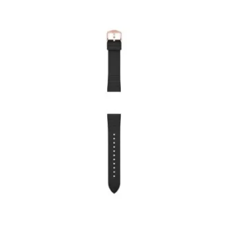 Cinturino in silicone nero da 18 mm