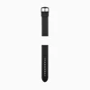 Cinturino in silicone nero da 22 mm