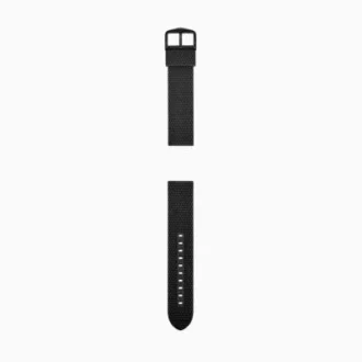Cinturino in silicone nero da 22 mm