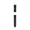 Cinturino per orologio in silicone nero da 24 mm