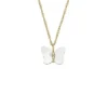 Collana con catena e farfalla in madreperla bianca Sutton Radiant Wings