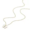Collana con catena e farfalla in madreperla bianca Sutton Radiant Wings