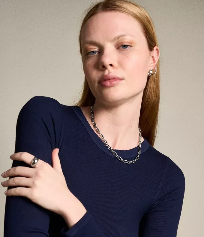 Collana con catena in acciaio inossidabile Heritage D-Link
