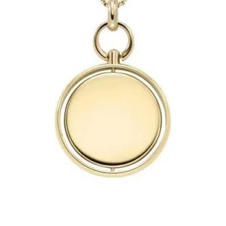 Collana con ciondolo Heritage Legacy in acciaio inossidabile dorato