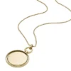 Collana con ciondolo Heritage Legacy in acciaio inossidabile dorato