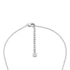 Collana con medaglietta in acciaio inossidabile con texture zigrinata a macchina