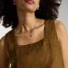 Collana con pendente a cuore in malachite ricostituita Sutton Modern Meadows
