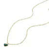 Collana con pendente a cuore in malachite ricostituita Sutton Modern Meadows