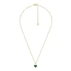 Collana con pendente a cuore in malachite ricostituita Sutton Modern Meadows