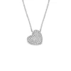 Collana con pendente a cuore Sutton Glitz in acciaio inossidabile