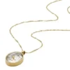 Collana con pendente a forma di luna e stella in acciaio inossidabile dorato Sutton Shaky Glitz
