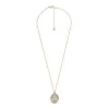 Collana con pendente a forma di luna e stella in acciaio inossidabile dorato Sutton Shaky Glitz