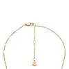 Collana con pendente a forma di luna e stella in acciaio inossidabile dorato Sutton Shaky Glitz