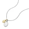 Collana con pendente in acciaio inossidabile bicolore Ellis