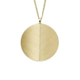 Collana con pendente in acciaio inossidabile color oro della collezione Harlow Locket