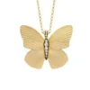 Collana con pendente in acciaio inossidabile color oro della collezione Sutton Butterfly