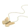 Collana con pendente in acciaio inossidabile color oro della collezione Sutton Butterfly