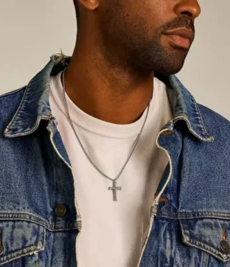 Collana con pendente in acciaio inossidabile Ellis Meaningful Moments