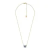Collana con pendente multicolore a forma di ali di farfalla in abalone Sutton