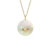 Collana con pendente Sutton Evil Eye in acciaio inossidabile dorato