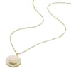 Collana con pendente Sutton Evil Eye in acciaio inossidabile dorato