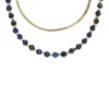 Collana con perline di lapislazzuli blu