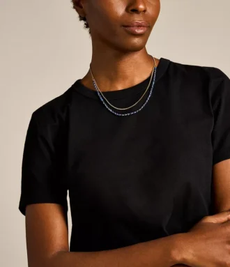 Collana con perline di lapislazzuli blu