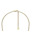 Collana con perline in acciaio inossidabile color oro