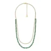 Collana con perline in malachite verde ricostituita All Stacked Up