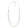 Collana doppia Heritage Pearl D-Link con perle d’acqua dolce bianche