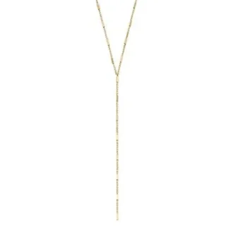 Collana Ellis All Stacked Up in acciaio inossidabile color oro con collo a Y