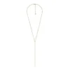 Collana Ellis All Stacked Up in acciaio inossidabile color oro con collo a Y