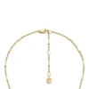 Collana Ellis All Stacked Up in acciaio inossidabile color oro con collo a Y