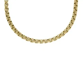 Collana Ellis Core Chains in acciaio inossidabile color oro
