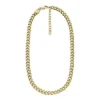 Collana Ellis Core Chains in acciaio inossidabile color oro