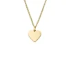 Collana Ellis Heart in acciaio inossidabile color oro
